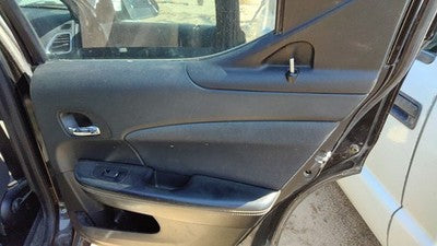 11-14 Avenger Passenger Right Rear Door Trim Panel With Switches Back Black C7x9