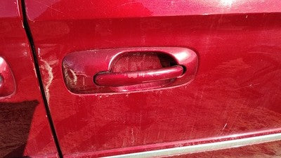 01-07 Town & Country Driver Left Rear Outside Door Handle Back Inferno Red Prh