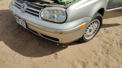 1999-2002 Vw Cabrio Convertible Front Bumper Cover Assembly Oem Silver