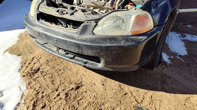 1996-1998 Honda Civic Front Bumper Cover Assembly Oem Black 4802120