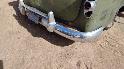 1953 Chevy Bel Air 150 Sedan Rear Bumper Assembly With Brackets Oem Chrome