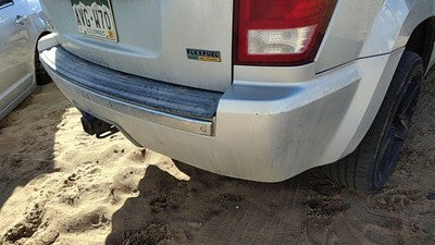 2005-2010 Jeep Grand Cherokee Rear Bumper Cover Assembly Oem Back Silver Ps2