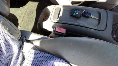 02 03 Ford Windstar Passenger Right Front Seat Belt Buckle Receiver Oem Gray 22