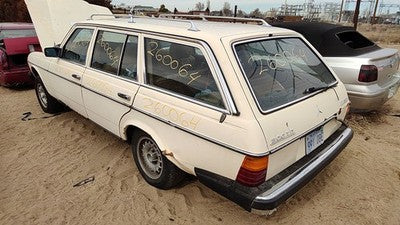 1977-1985 Mercedes 300Td Driver Left Rear Power Window Regulator With Motor Back