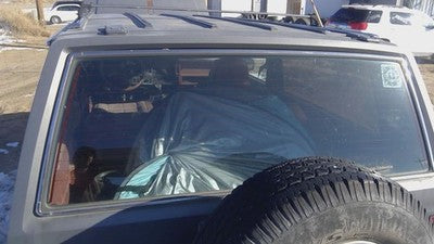 1984-1996 Jeep Cherokee Back Glass Rear Window Only Oem Lift Gate Hatch 55134743