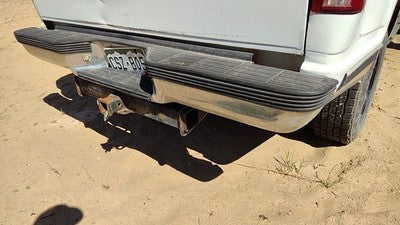 1988-1999 Chevy Silverado 1500 Chrome Rear Bumper With Mount Brackets Oem White