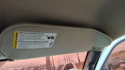 2003-2014 Chevy Express Van Passenger Right Sun Visor Oem Gray 93W 84054691