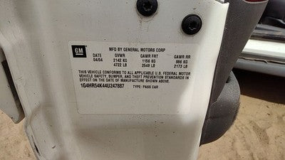 2004-2005 Buick Lesabre Starter Motor 3.8L 89017715