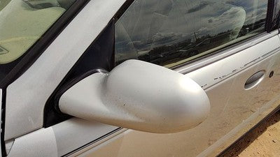 2001-03 Saturn L100 Driver Left Side Mirror Door Mounted Oem Silver 12U 21019867