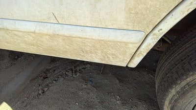 02-05 Ford Explorer Driver Left Rear Moulding From Door Back Trim Strip White Yz