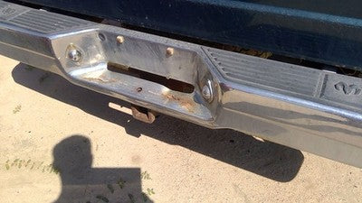 1987-1996 Dodge Dakota Chrome Rear Step Bumper With Brackets Oem 82400656