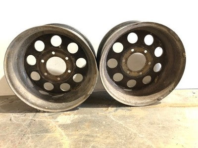 91-92 Rodeo Set Of 4 15 Steel Wheels With Trim Rings & Hub Caps Wheel Cover