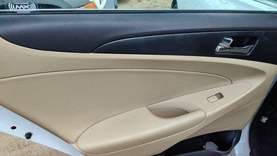 11-14 Sonata Driver Left Rear Inside Door Trim Panel Wth Switches Back Camel Yda