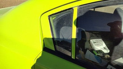 04-09 Mazda 3 Passenger Right Rear Vent Window Back Door Glass With Frame Oem