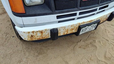 1985-1994 Gmc Safari Front Bumper With Brackets Assembly Oem White 15553712