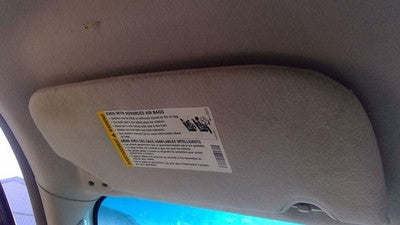 2005-2007 Trail Blazer Driver Left Sun Visor Oem Gray 28H 15207768