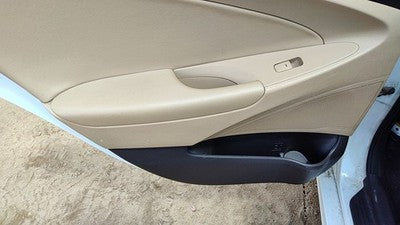 11-14 Sonata Driver Left Rear Inside Door Trim Panel Wth Switches Back Camel Yda