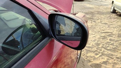 06-10 Charger Passenger Right Side Mirror Door Mounted Prh Inferno Red Crystal