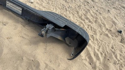 99-05 Chevy Silverado Stepside Rear Back Bumper With Brackets Oem Factory Chrome