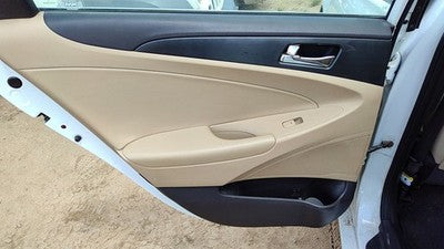 11-14 Sonata Driver Left Rear Inside Door Trim Panel Wth Switches Back Camel Yda