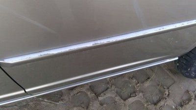 01-05 Honda Civic Driver Left Rear Moulding From Door Oem Back Trim Strip Silver
