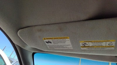 2004-2008 Ford F150 Driver Left Sun Visor Oem Gray Me 4L3z1504105bab