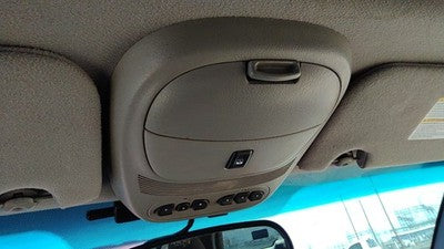 02-04 Trail Blazer Center Overhead Console Dome Light Map Lamp Cubby Dark pewter