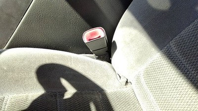 2002-2005 Ford Explorer Driver Left Front Seat Belt Buckle Receiver Oem Gray Tt