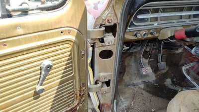 1967-1972 Ford F100 Driver Left Hinges Pair Set Upper And Lower Oem Door