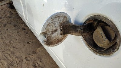2004-2008 Ford F150 Fuel Tank Door With Hinge Gas Lid Oem Filler White Yz