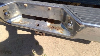 1987-1996 Dodge Dakota Chrome Rear Step Bumper With Brackets Oem 82400656