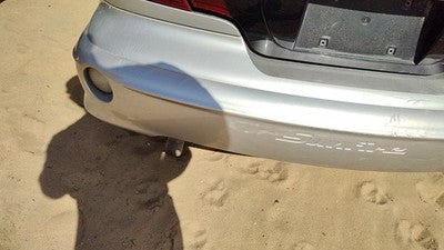 00-02 Pontiac Sunfire Rear Bumper Cover Assembly Back Silver 95U 2 Door Coupe