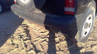 1996 1997 1998 Geo Tracker Rear Bumper Cover Assembly Oem Back Black 91173385