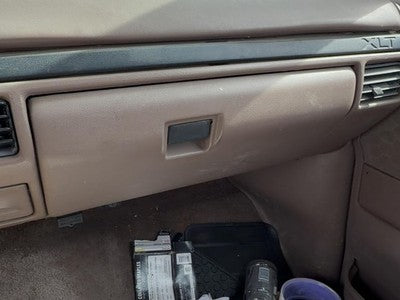 1997-1999 Ford F250 Glove Box Assembly Complete Door With Latch Oem Brown Rk