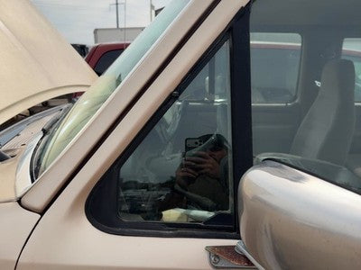 92-97 Ford F250 Driver Left Front Vent Window Small Door Glass With Frame Oem