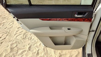 12 Legacy Outback Driver Left Rear Door Trim Panel With Switches Back Wil Ivory