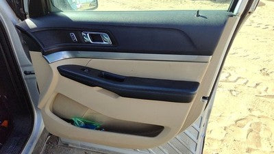 16 17 Explorer Passenger Right Front Inside Door Trim Panel wh Switches Camel 7L