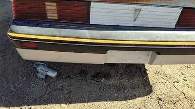 1985-1987 Pontiac Sunbird Rear Bumper Cover Assembly Oem Back Silver 10026826