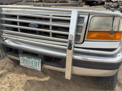 1993-1997 Ford F250 Front Bumper With Brackets Assembly Oem Ftf250