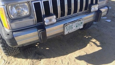 1984-1996 Jeep Cherokee Chrome Front Bumper With Brackets Oem 55234550 55234550