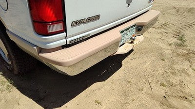 1991-1994 Ford Explorer Rear Bumper Assembly With Brackets Oem White F2tz17906j