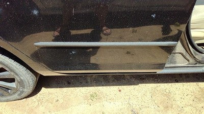 04-09 Mazda 3 Passenger Right Rear Moulding From Door Back Trim Strip Black 16W
