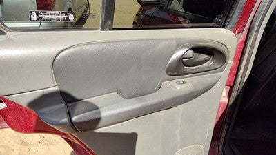 02-04 Trail Blazer Driver Left Rear Inside Door Trim Panel Back Dark Pewter 922