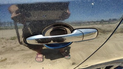 2004-2009 Mazda 3 Driver Left Rear Outside Door Handle Oem Back Black 16W