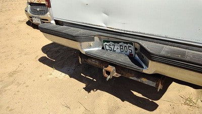1988-1999 Chevy Silverado 1500 Chrome Rear Bumper With Mount Brackets Oem White
