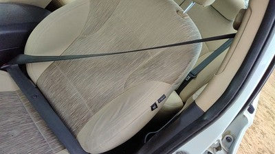 11-15 Hyundai Sonata Driver Left Front Seat Belt Retractor Shoulder Camel Yda