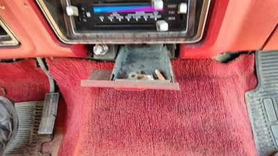 1980-1986 Ford F150 Ash Tray Assembly Oem Slide Out Dash Red