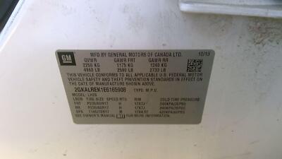 2012-17 Gmc Terrain Passenger Right Front Power Window Regulator With Motor Oem