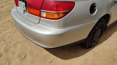 2000-2002 Saturn L100 Rear Bumper Cover Assembly Oem Back Silver 12U 90584254