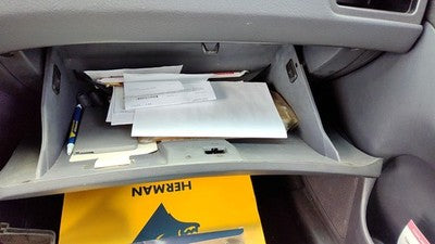 2001-2003 Hyundai Elantra Glove Box Assembly Complete Door With Latch Oem Gray